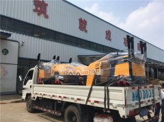 三臺座駕壓路機，兩臺井蓋切割機成功發(fā)出